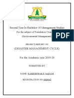 Second Year in Bachelor of Management Studies: For The Subject of Foundation Course-III (Environmental Management)