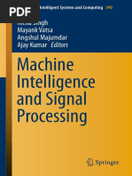 Machine Intelligence and Signal Processing: Richa Singh Mayank Vatsa Angshul Majumdar Ajay Kumar Editors