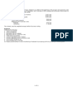 Practice Problems With Answers - Process Costing Average Method