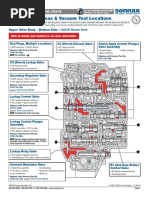 Critical Wear Areas & Vacuum Test Locations: Upper Valve Body - Bottom Side - U241E Shown Here