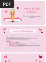 Romeo and Juliet Slideshow by Slidesgo - Pink