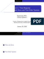 Unit 3: Time Response Part 1: Poles and Zeros and First-Order Systems