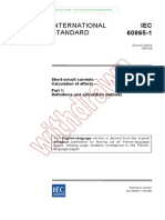 International Standard: Short-Circuit Currents - Calculation of Effects - Definitions and Calculation Methods