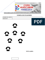 Nomina de Jugadores