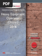 Heavy Equipment Operator (Dozer) : Interprovincial Program Guide