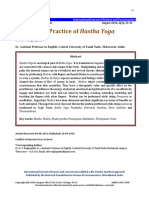 Fdocuments - in - Theory and Practice of Hastha Yoga Ijsc in Yogic Texts Hatha Yoga Pradipika