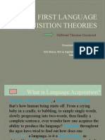 First Language Acquistition Theories