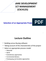 Software Development Project Management (CSC4125) : Selection of An Appropriate Project Approach