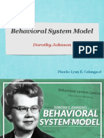 Behavioral System Model: Dorothy Johnson