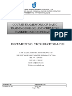 Course Framework of Basic Training For Oil and Chemical Tanker Cargo Operation