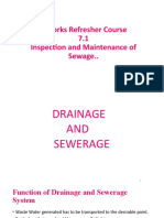 Insp and Maint. of Sewarage and Drainage