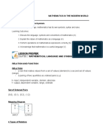 Chapter 2.3 - Relation and Function