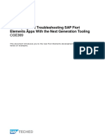 Developing and Troubleshooting SAP Fiori Elements Apps With The Next Generation Tooling