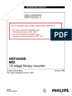 Data Sheet: HEF4040B MSI