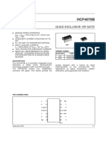 HCF4070B: Quad Exclusive or Gate