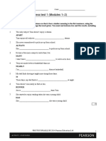 First Expert Progress Test 1 (Modules 1-2) : Name: - Class