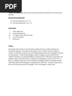 Experiment No:01 Name of The Experiment: Observation of No Load and Full Load Characteristics of A Three-Phase