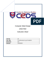 Computer Aided Design DAE21502 Instruction Sheet: Lab No. Lab Title Semester Session