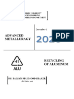 Recycling of Al