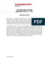 Project Report On Active Zinc Oxide