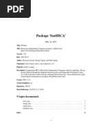 Package Fasthica': R Topics Documented