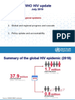 WHO HIV Update: July 2019