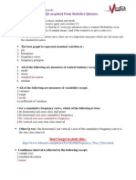 Statistics MCQs Up