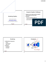 Computer Graphics Challenges: - Suppose We Can Create A Precise Computer Representation of The 3D World - Questions