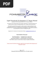 Apple Powerbook G4 Aluminum 12" Repair Manual