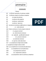 Grammaire: Sommaire