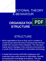 Organizational Theory & Behaviour Structure