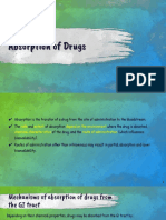 Absorption of Drugs PDF