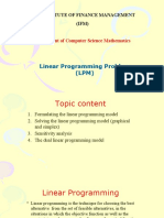 Linear Programming Model