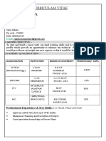 Curriculam Vitae: Rajat Kumar Panda