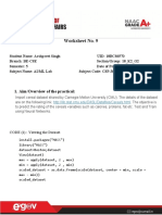 Worksheet No. 9: 1. Aim/Overview of The Practical