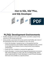 Introduction To SQL, SQL Plus, and SQL Developer