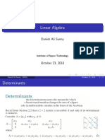 Linear Algebra: Danish Ali Sunny