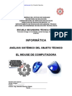 Análisis Sistémico de Objeto Técnico de EL MOUSE (Ratón)