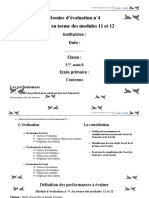 Dossier D Évaluation 3ème n4