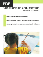 Concentration and Attention: Playful Learning