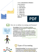 The Role of Accounting in Business