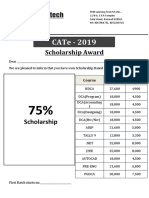 Cate - 2019: Scholarship Award