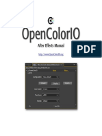 OpenColorIO AE Manual PDF