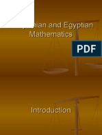 Babylonian and Egyptian Mathematics