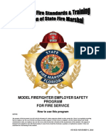 Model Firefighter Employer Safety Program FOR Fire Service: How To Use This Program