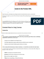 Extended Rules For Commas - Purdue Writing Lab