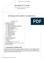 Attaque DOS (Deny of Service)