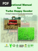 Operational Manual For Turbo Happy Seeder: (Technology For Mana1Fnj Residues With Envlronmental Stewardship)