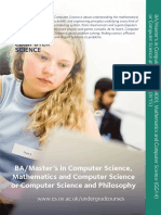 BA/Master's in Computer Science, Mathematics and Computer Science or Computer Science and Philosophy