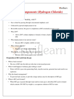 Study of Components (Hydrogen Chloride) : Lab Preparation of HCL